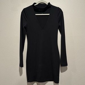 Urban Outfitters long sleeve ribbed black dress size: medium